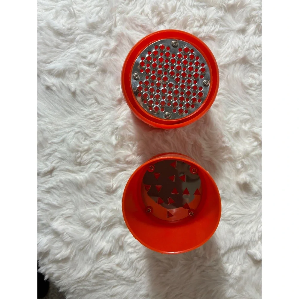 Vintage Alfred E Knobler Orange Rotary Cheese Grater Retro Kitchen Tool 26V94
